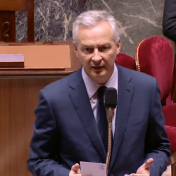 Bruno Le Maire, le 4 octobre 2018 dans l’hémicycle. Capture d'écran